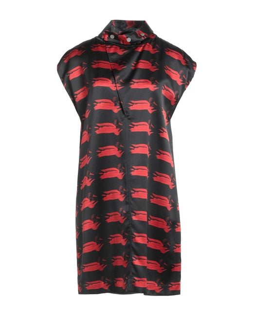 Burberry Red Mini Dress Silk