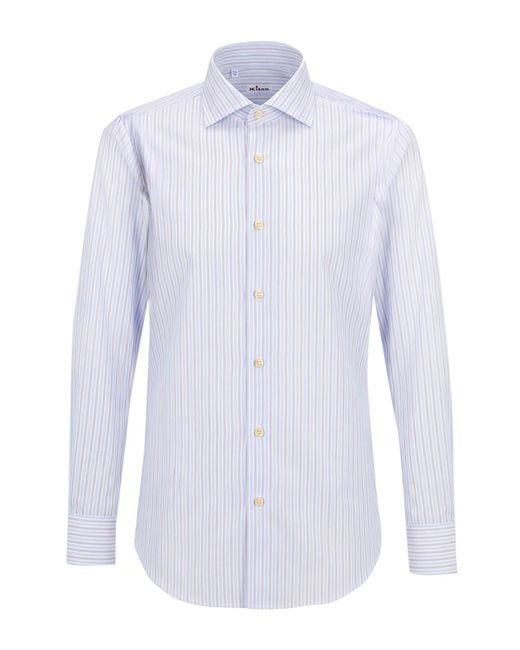 Kiton White Shirt Cotton for men