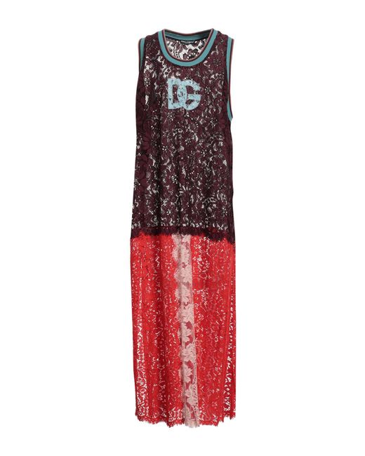 Dolce & Gabbana Red Maxi Dress