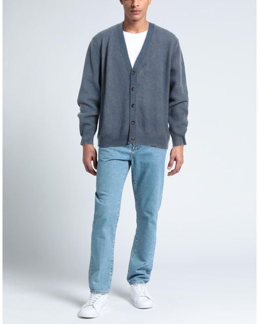 Original Vintage Style Blue Cardigan for men
