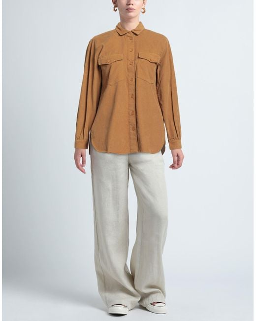 European Culture Brown Shirt