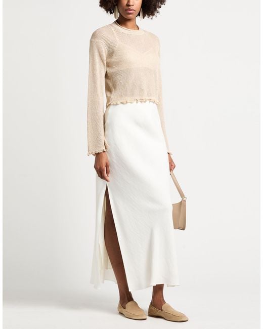 Brunello Cucinelli White Maxi Skirts