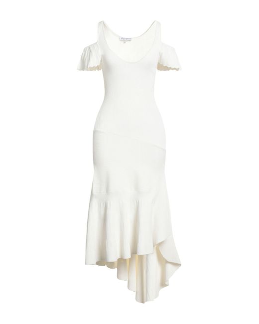 Vestido midi J.W. Anderson de color White
