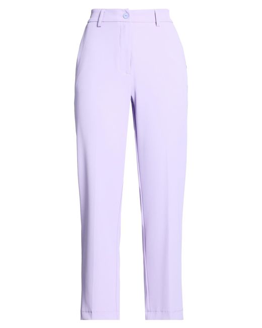 Please Purple Lilac Pants Polyester, Elastane