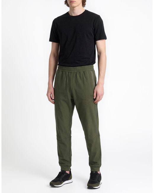 EA7 Green Military Pants Cotton for men