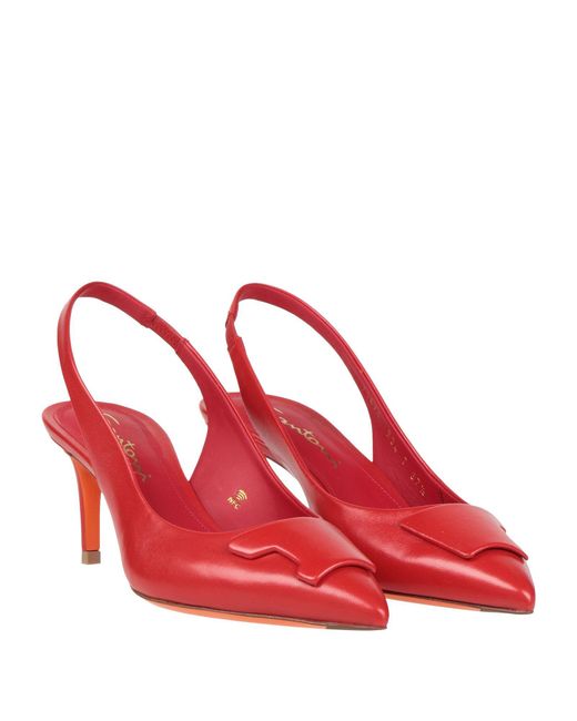 Santoni Red Pumps
