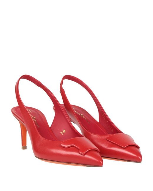 Santoni Red Pumps