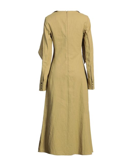 Jil Sander Natural Midi Dress Linen