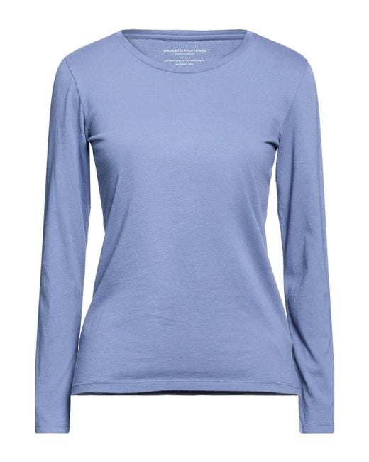 Majestic Filatures Blue T-Shirt Cotton