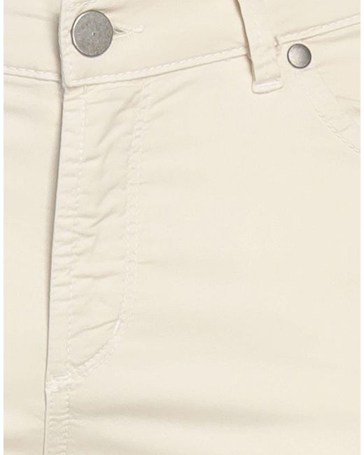 Rossopuro White Pants Cotton, Elastane