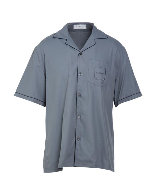 Lanvin Blue Shirt Cotton for men