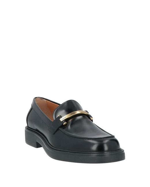 Tod's Black Loafers Leather