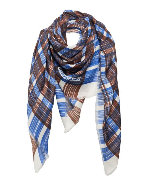 Ferragamo Blue Scarf