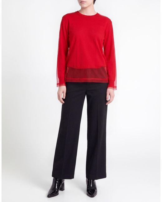 Comme des Garçons Red Sweater Wool