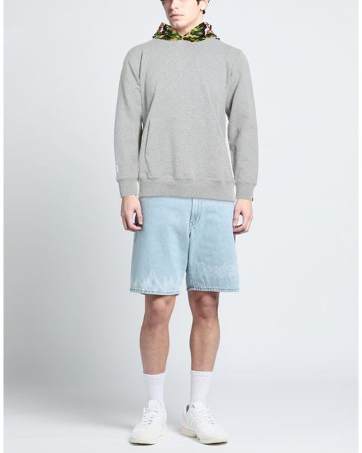 A Bathing Ape Gray Sweatshirt Cotton for men