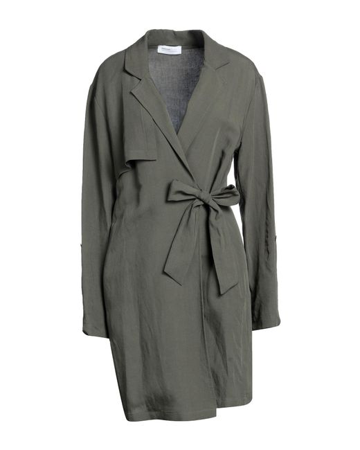 Pianurastudio Gray Overcoat & Trench Coat