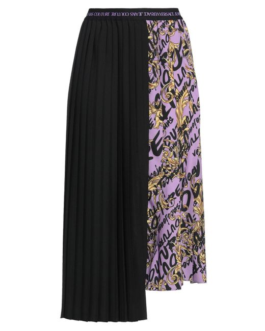 Versace Jeans Couture Black Midi Skirt