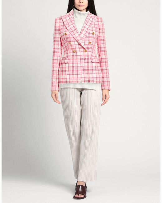 Tagliatore 0205 Pink Blazer Polyester, Linen