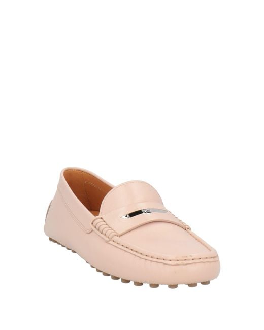 Tod's Pink Loafers Calfskin