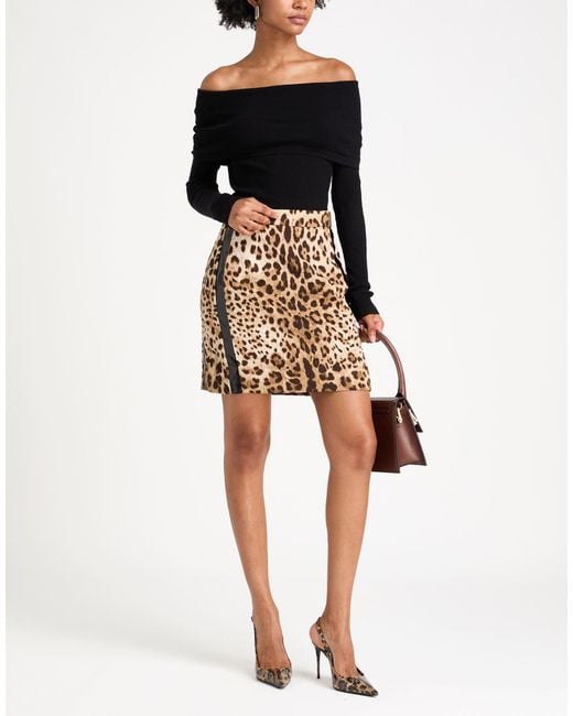 Dolce & Gabbana Natural Mini Skirt