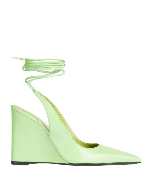 By Far Green Pumps Leather