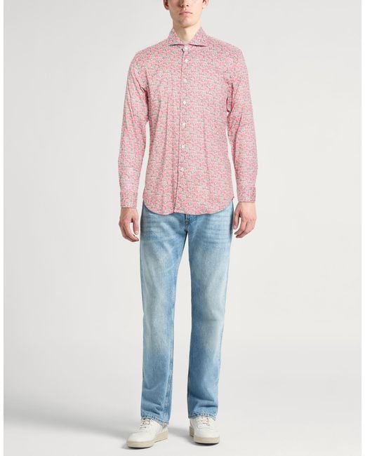 Camicia di Fedeli in Pink da Uomo