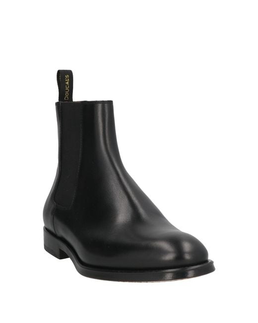 Doucal's Black Ankle Boots Leather for men