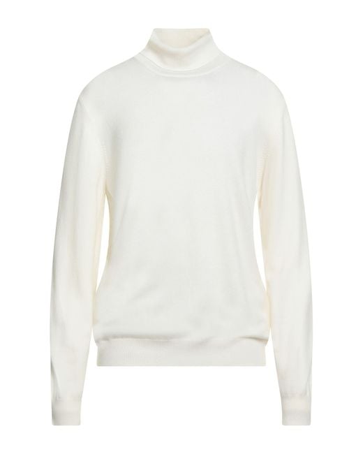 Gran Sasso White Turtleneck for men