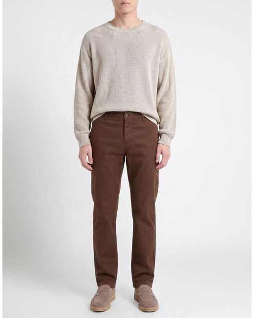 Squad² Brown Pants Cotton, Elastane for men