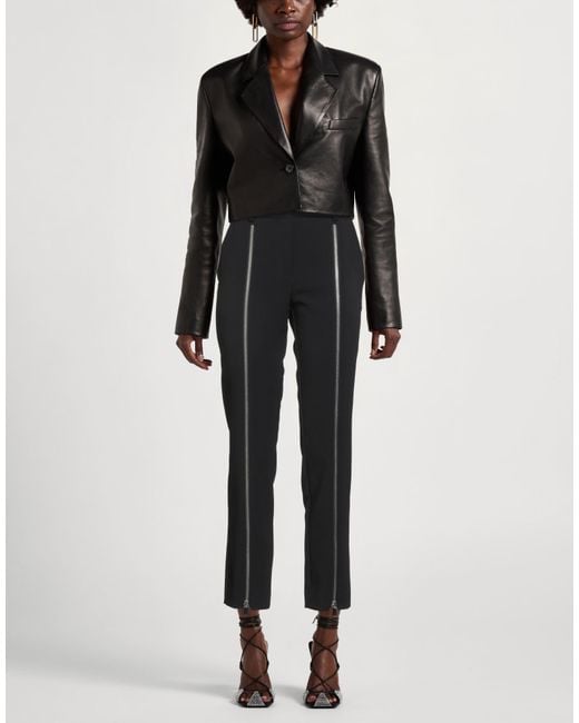 Pinko Black Pants Polyester, Elastane
