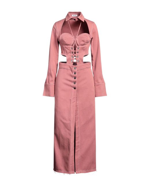 Robe longue Julfer en coloris Pink