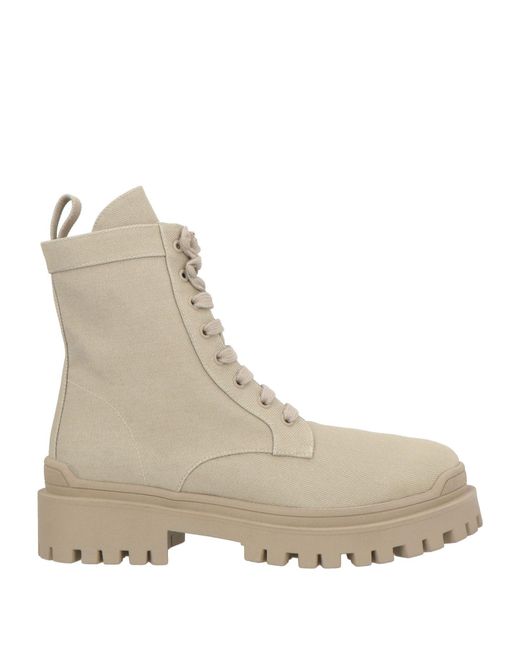 Ilio Smeraldo Natural Ankle Boots Textile Fibers