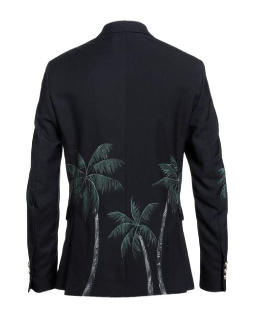 Palm Angels Blue Blazer for men
