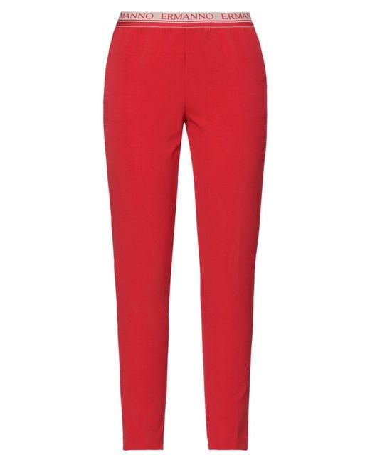 ERMANNO FIRENZE Red Trouser