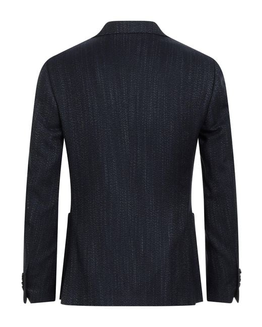 Lardini Blue Blazer Wool, Silk for men