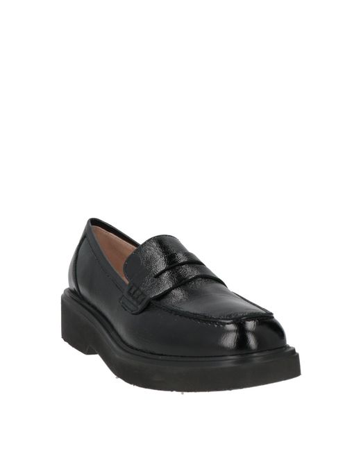Unisa Black Loafers Leather