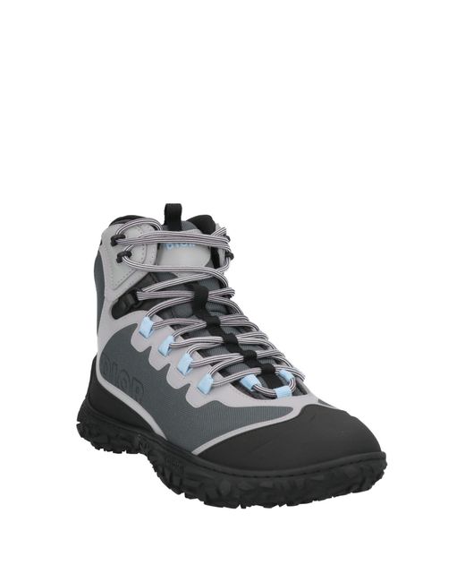 Dior Gray Ankle Boots Leather, Textile Fibers