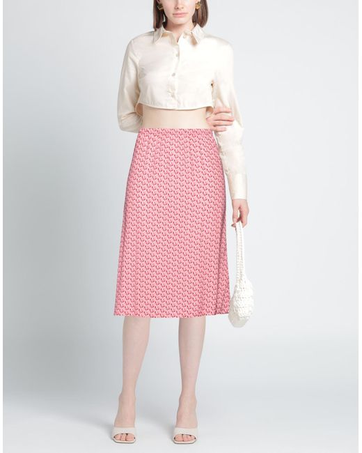 Laura Urbinati Pink Midi Skirt