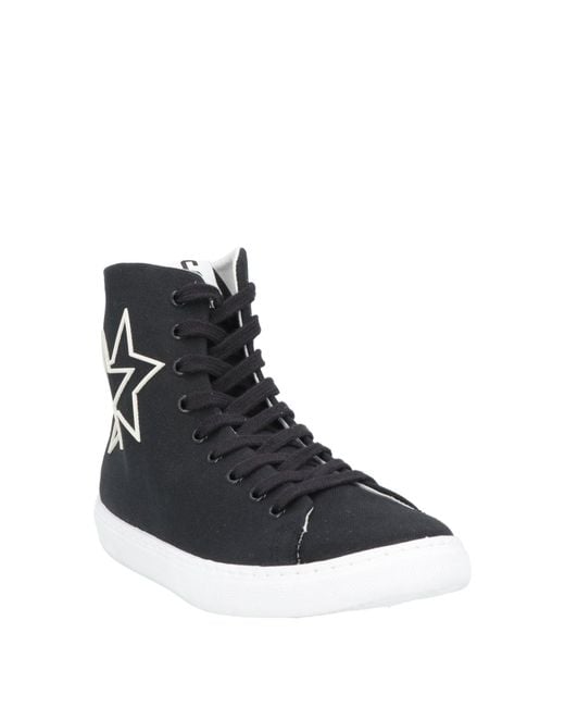 2 Star Black Trainers