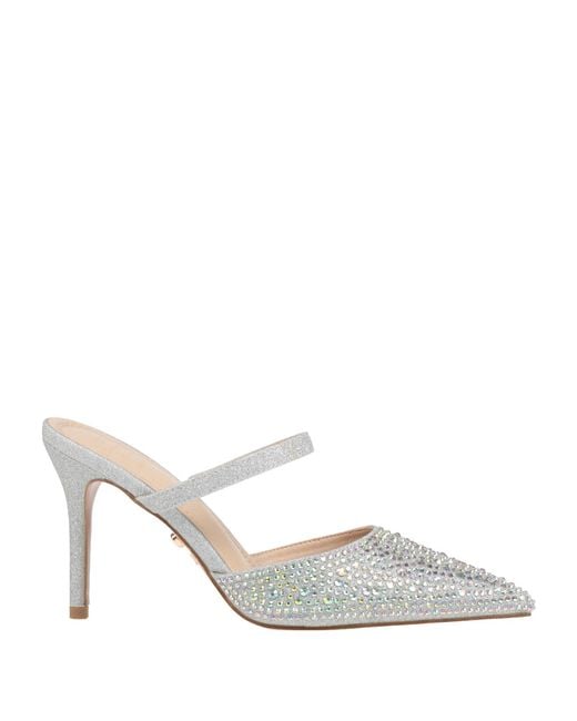 Twenty Four Haitch White Mules & Clogs Synthetic Material