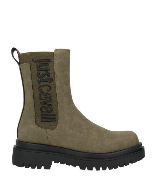 Just Cavalli Green Ankle Boots