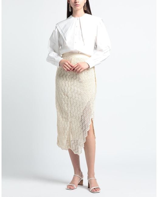 Isabel Marant Natural Midi Skirt
