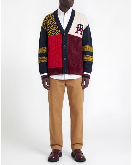 Tommy Hilfiger Red Cardigan for men