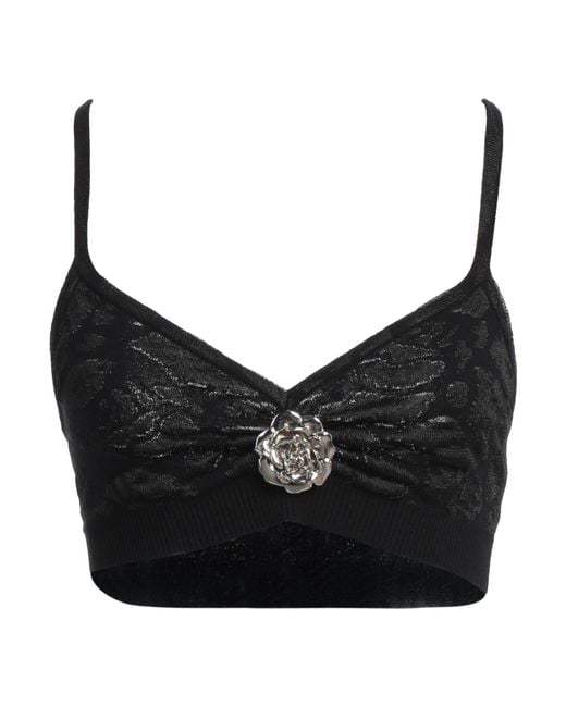 Blumarine Black Top Polyester, Viscose