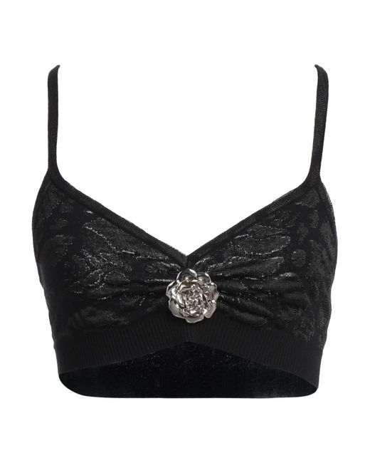 Blumarine Black Top Polyester, Viscose