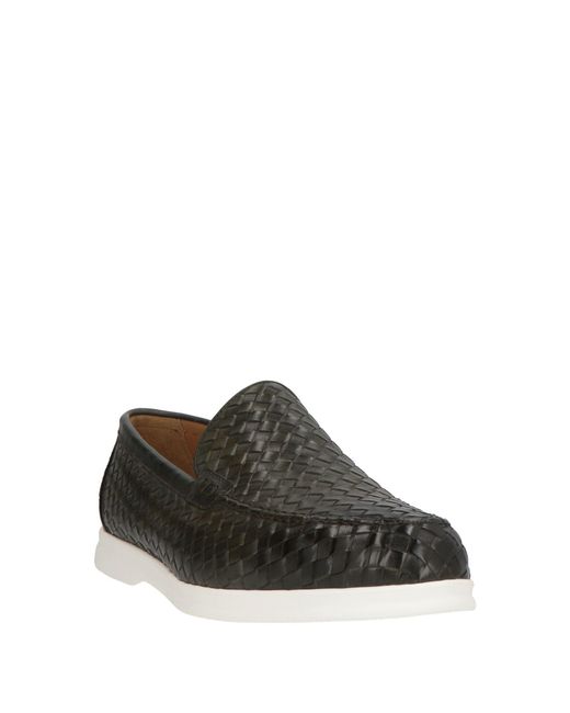 Doucal's Green Dark Loafers Leather for men