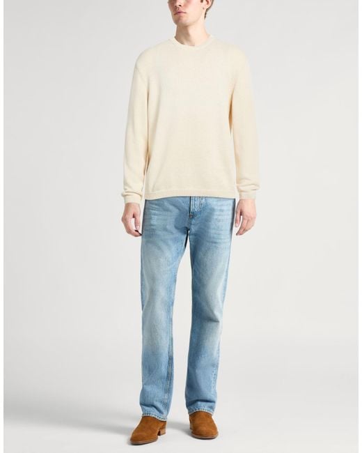 Massimo Alba White Sweater Cotton, Silk for men