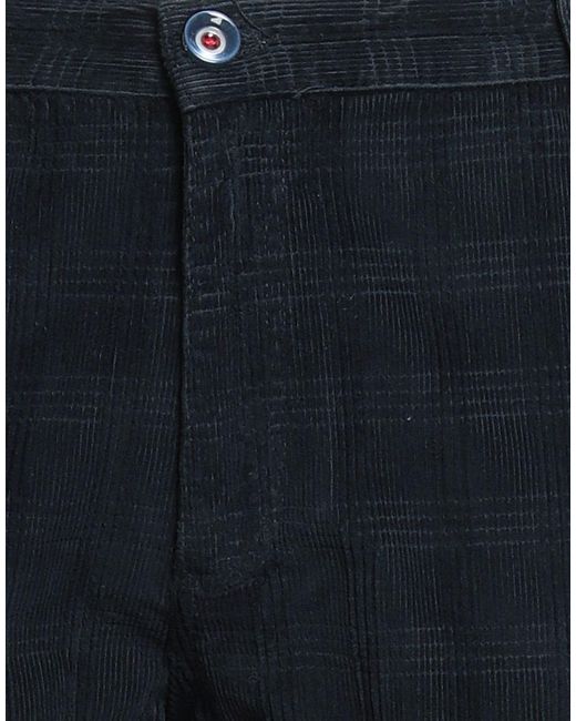 Fred Mello Blue Midnight Pants Cotton, Elastane for men