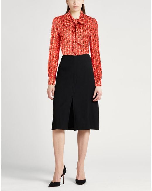 Moorer Red Shirt Viscose, Silk