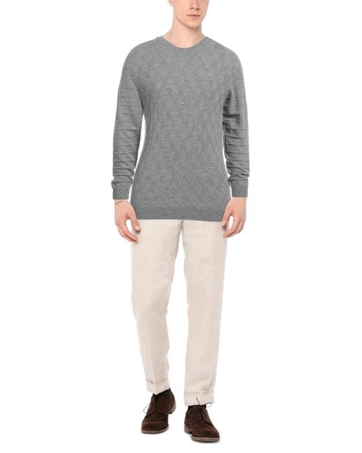 Alpha Studio Gray Sweater for men